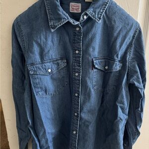Levi's Classic Blue Button Down Shirt